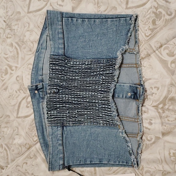 Tulip Creations Denim Sleeveless Top Size L. - Picture 3 of 12